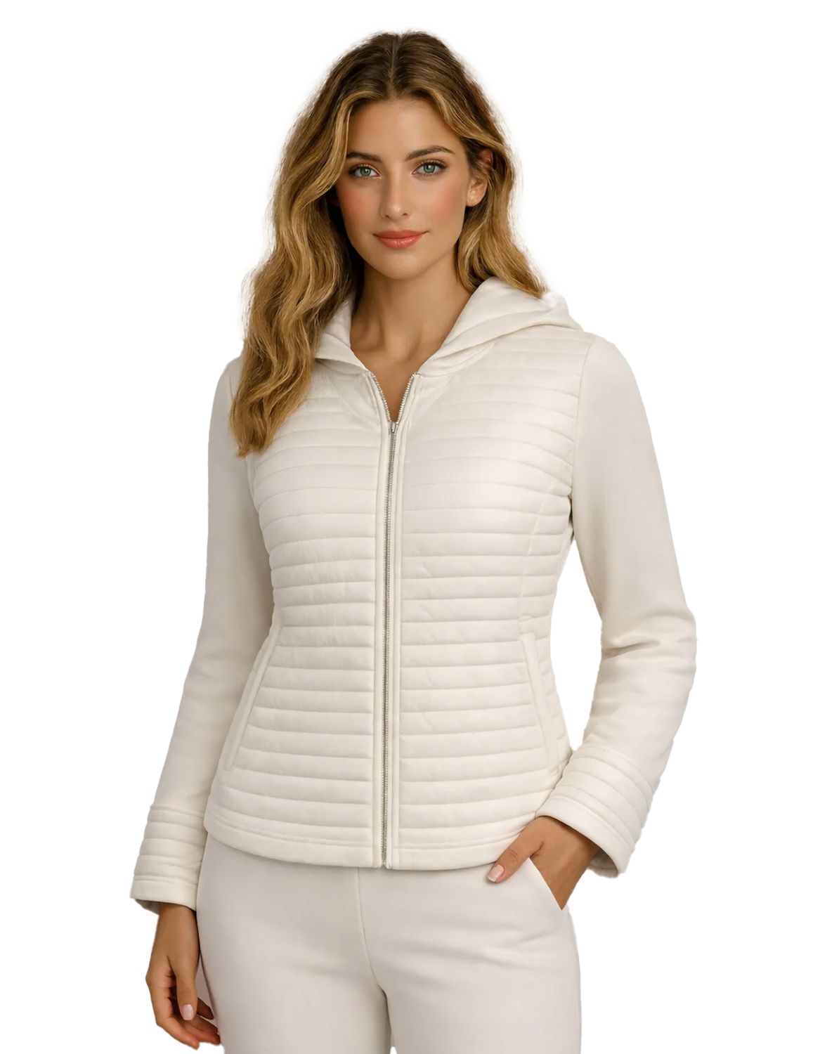 ZIP-UP HOODED SWEATER