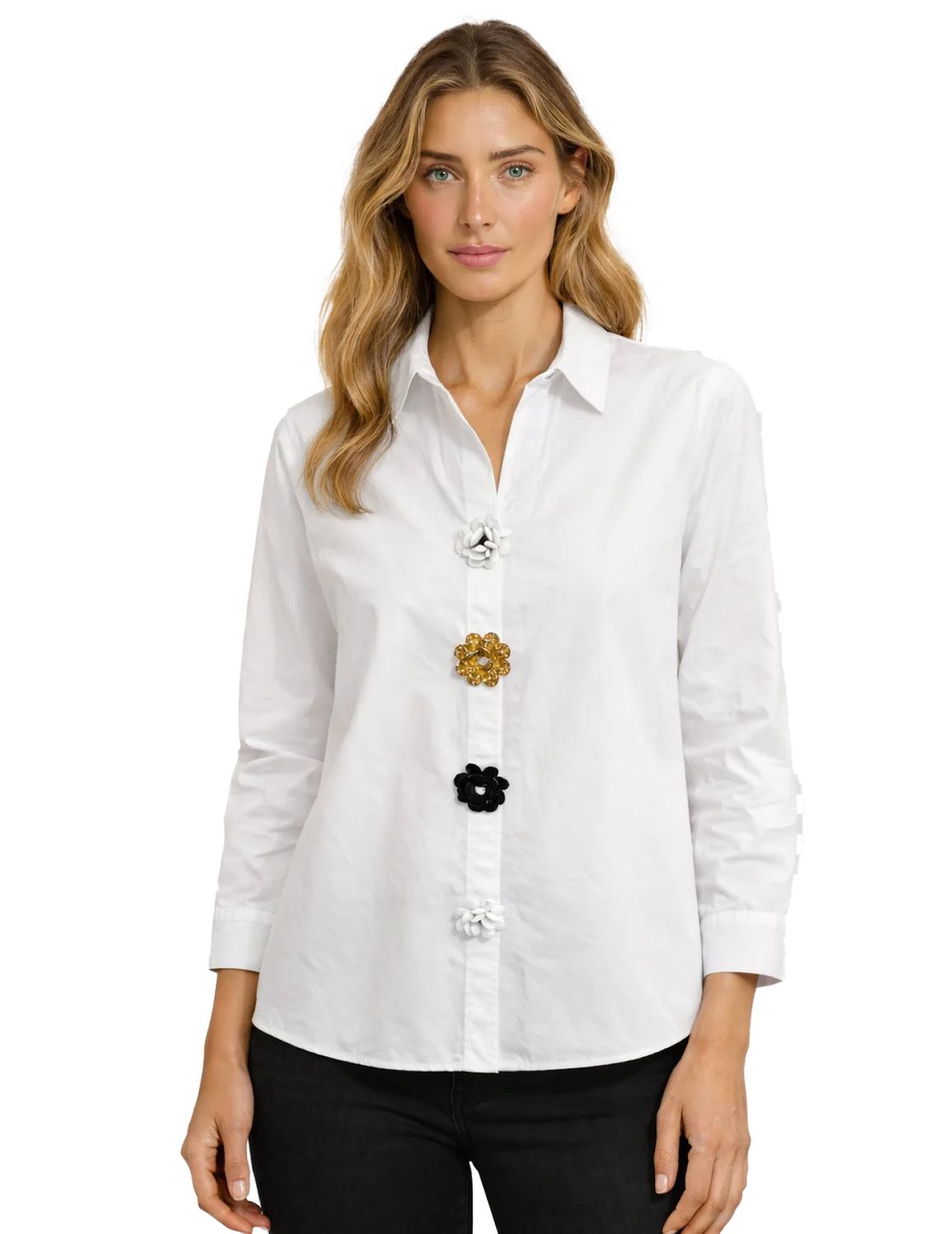 BIG BUTTON BLOUSE