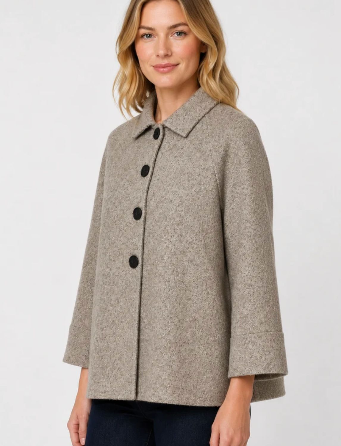 LONG SLEEVE BUTTON CARDIGAN