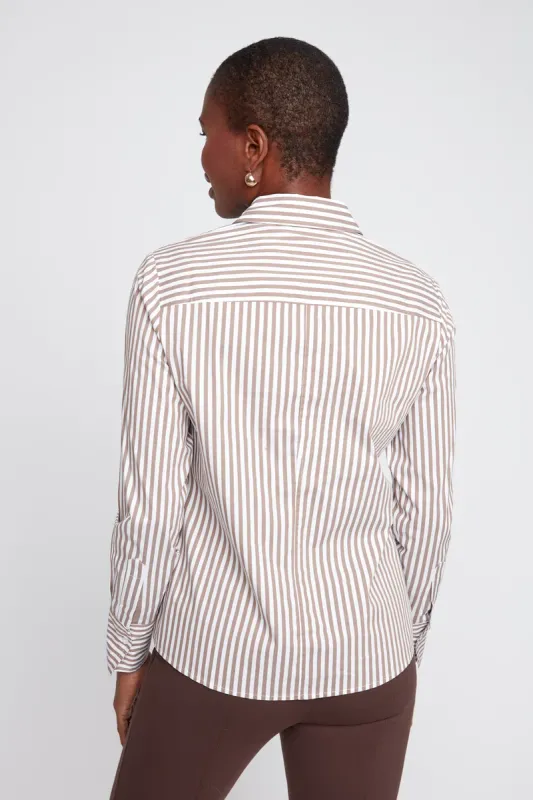 BOLD STRIPED COTTON SHIRT