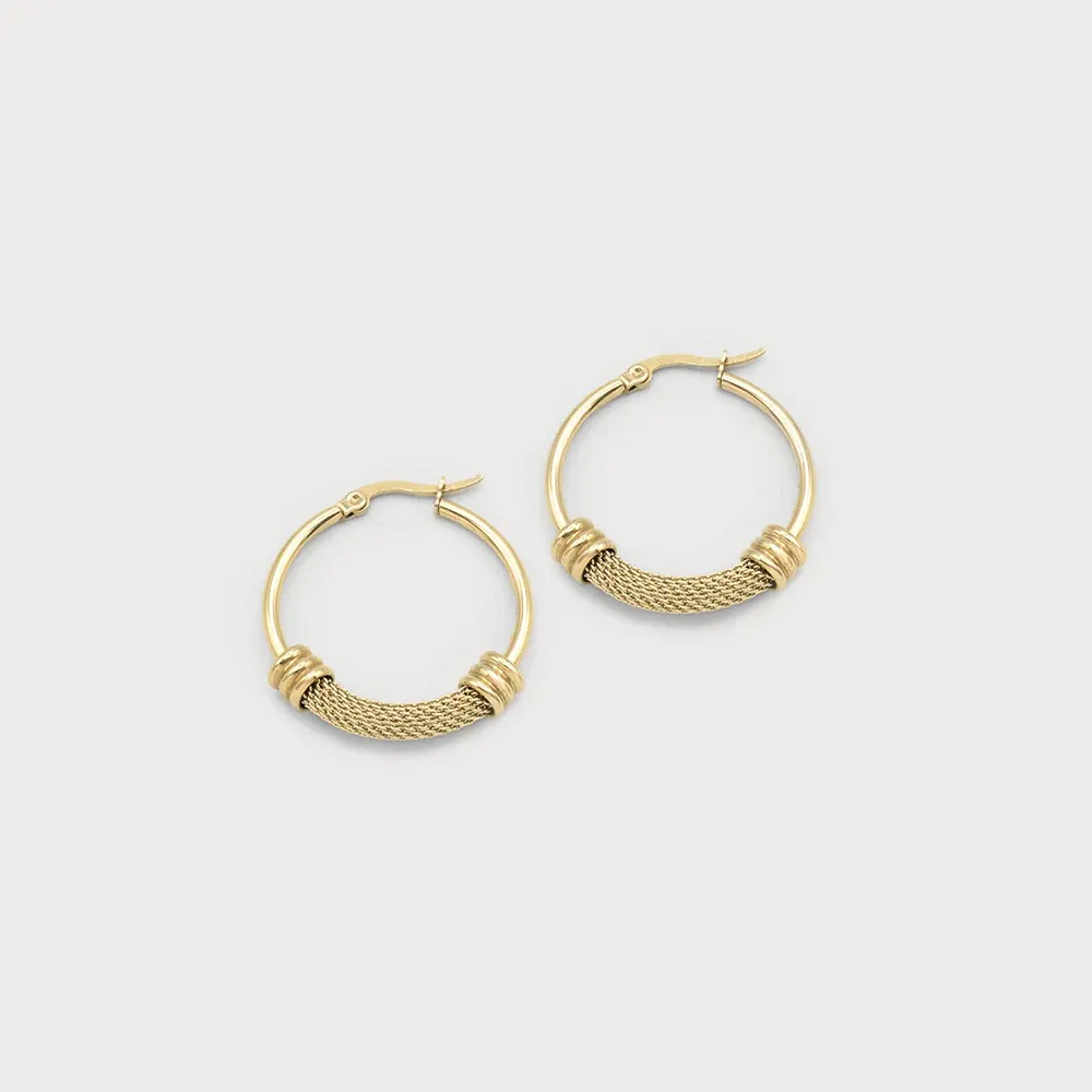 INTERLACED BRAIDED STAINLESS HOOPS