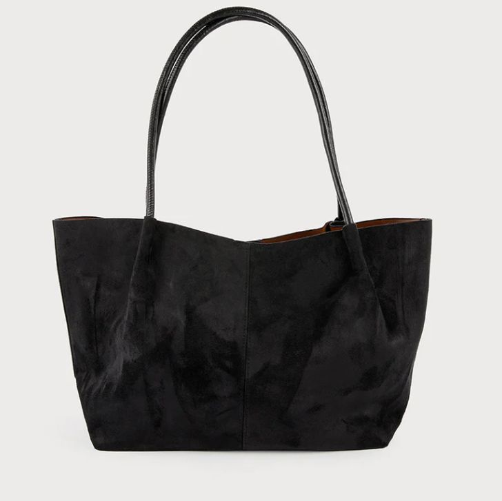 FAUX SUEDE OVERSIZED TOTE
