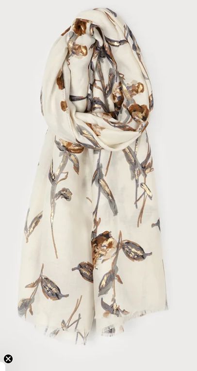LGHT  FLOWER PRNT SCARF