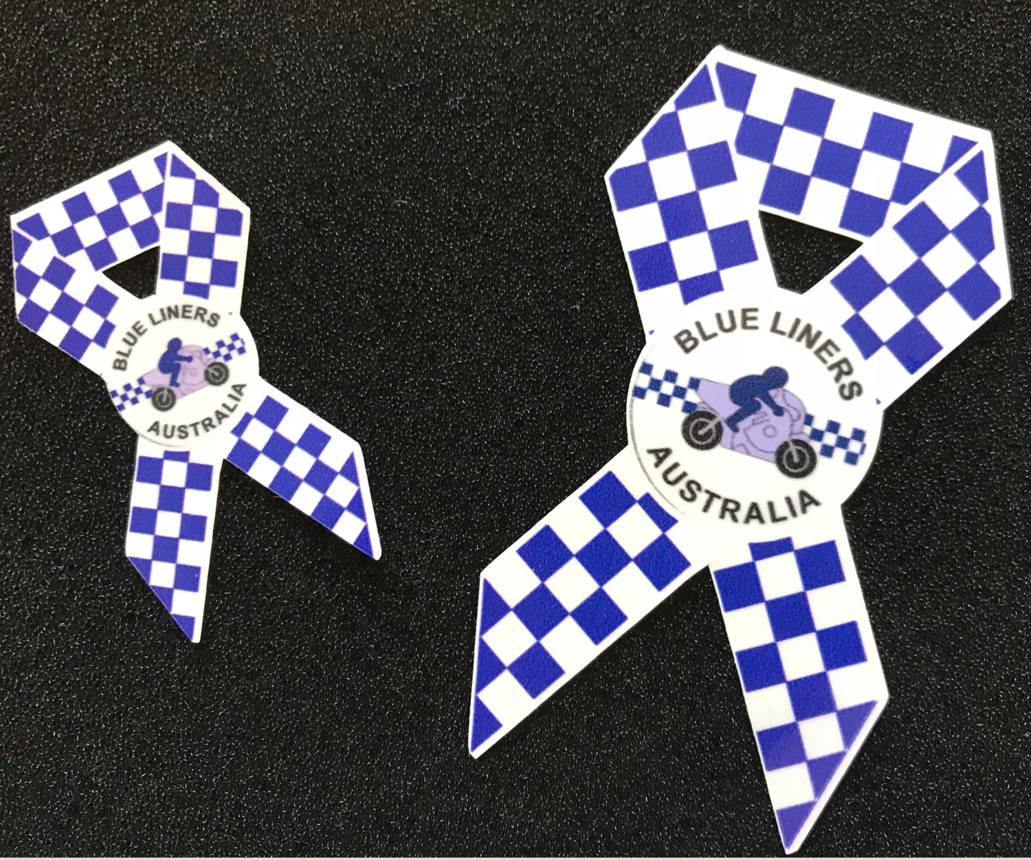 Blue Liner Remembrance Decal Laser Cut 8cm x 4.5cm or 5cm x 3cm Blue Liners Member Only Product