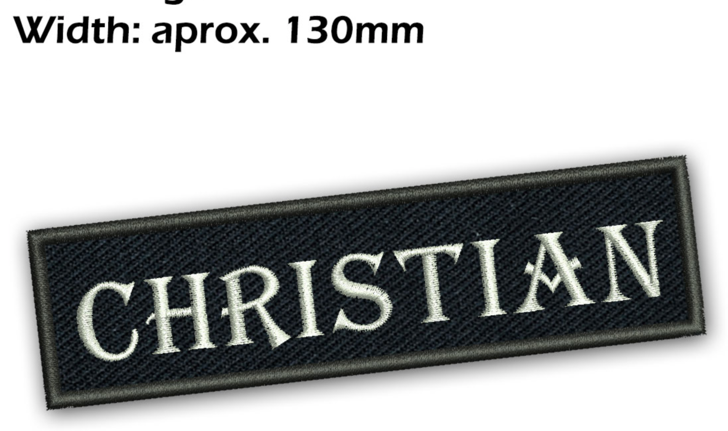 Embroidered Name Patch - 10 Characters including spaces.