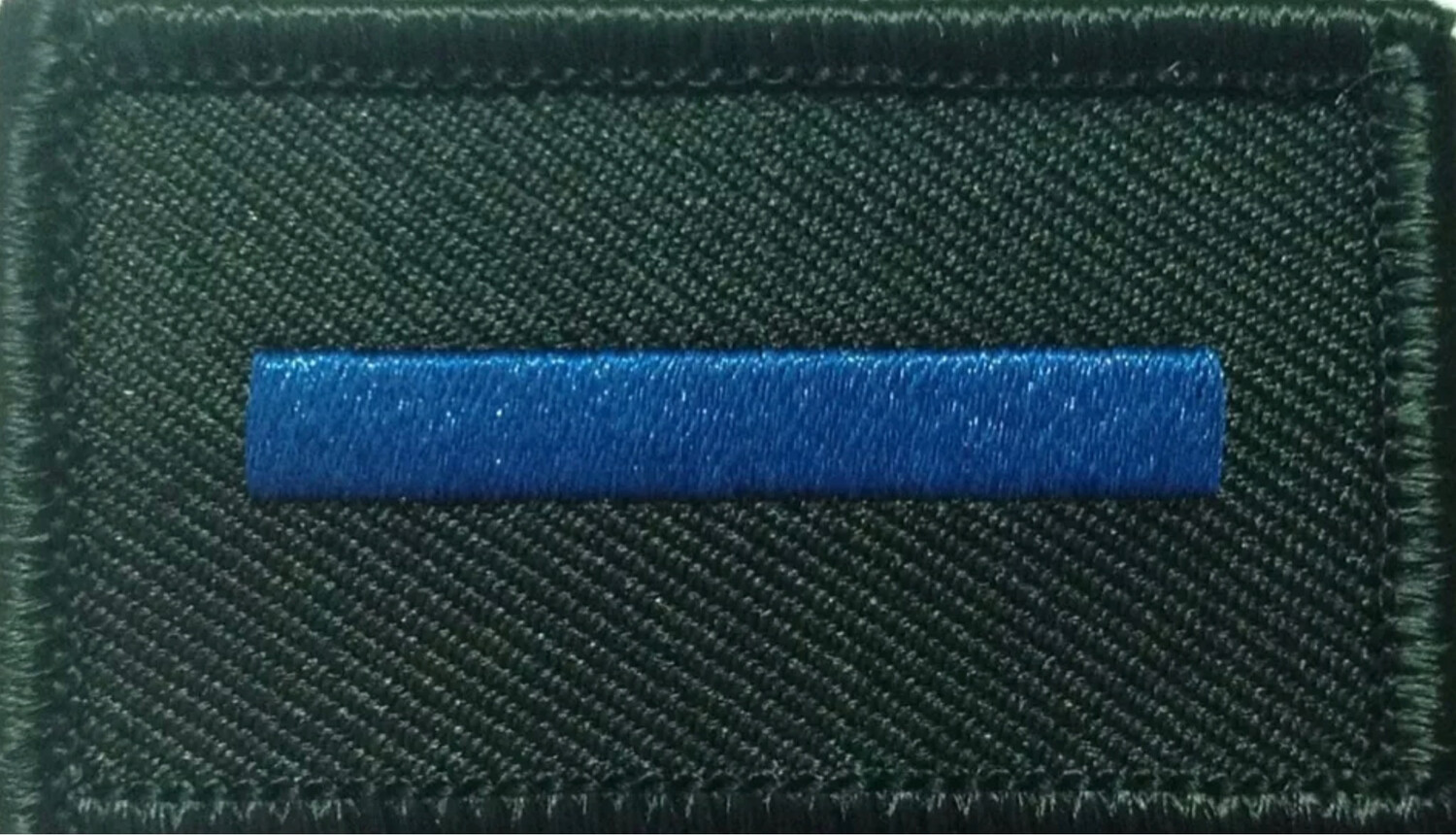 Thin Blue Line Morale Patch - Hook Rear