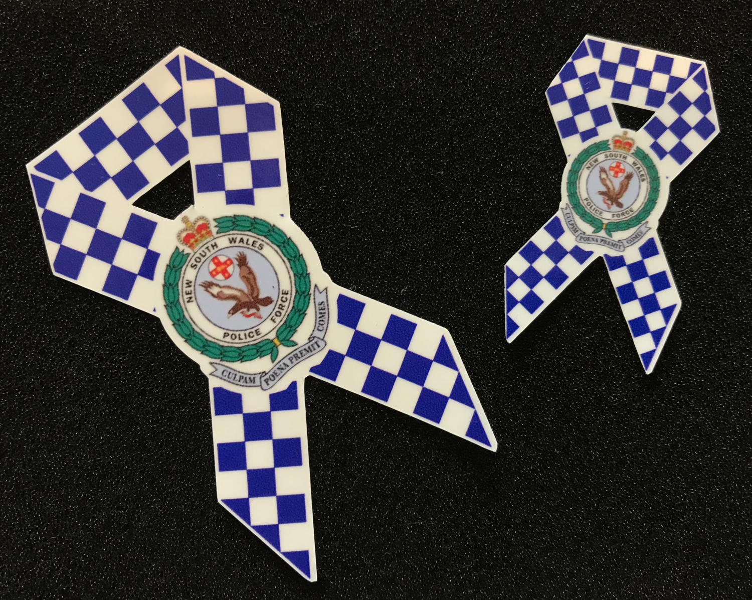 NSW Police Remembrance Ribbon Laser Cut Decal