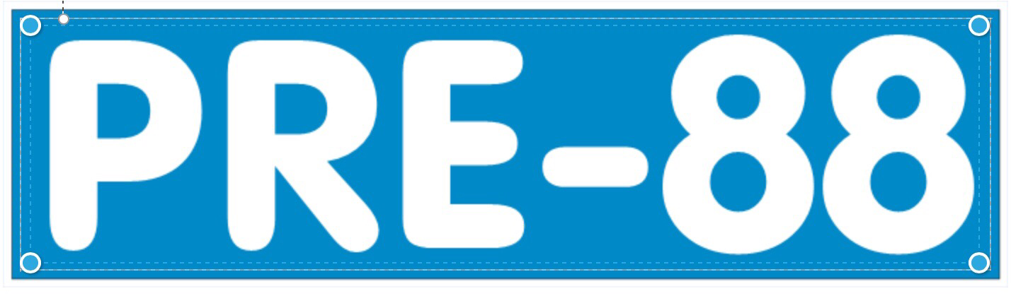 PRE-88 decal - Large 29*8cm