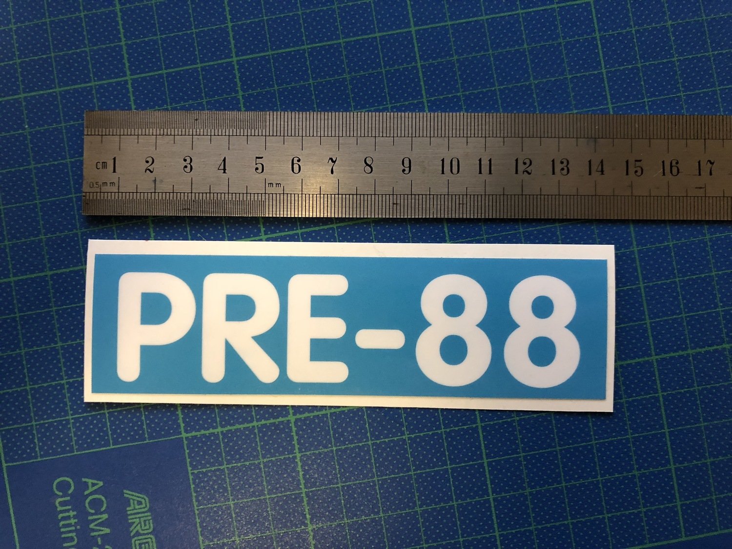 PRE-88 decal Small - 14*4 cm