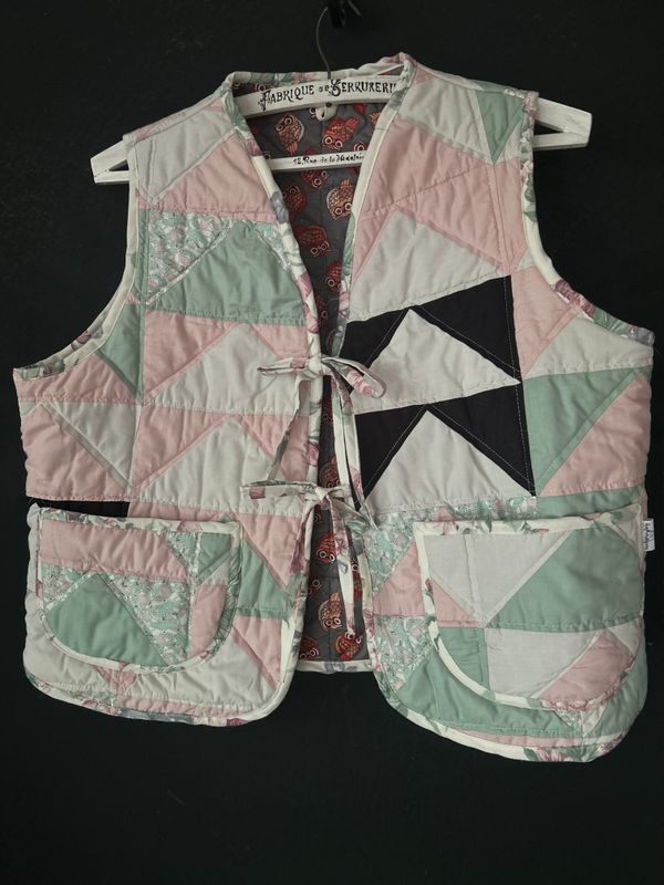 Kamizelka damska patchwork Lecące Gęsi