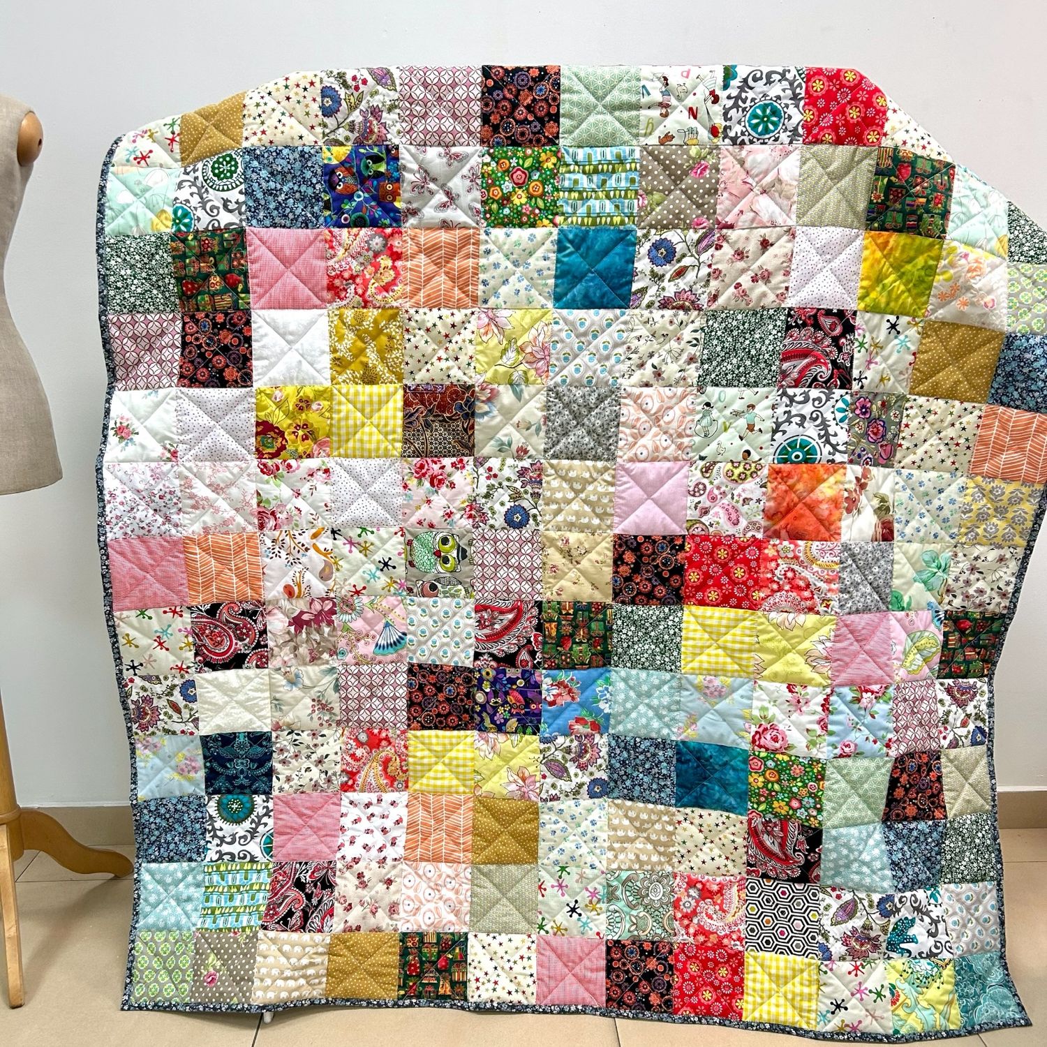 Narzuta patchworkowa Paleta Marzeń 160x210 cm