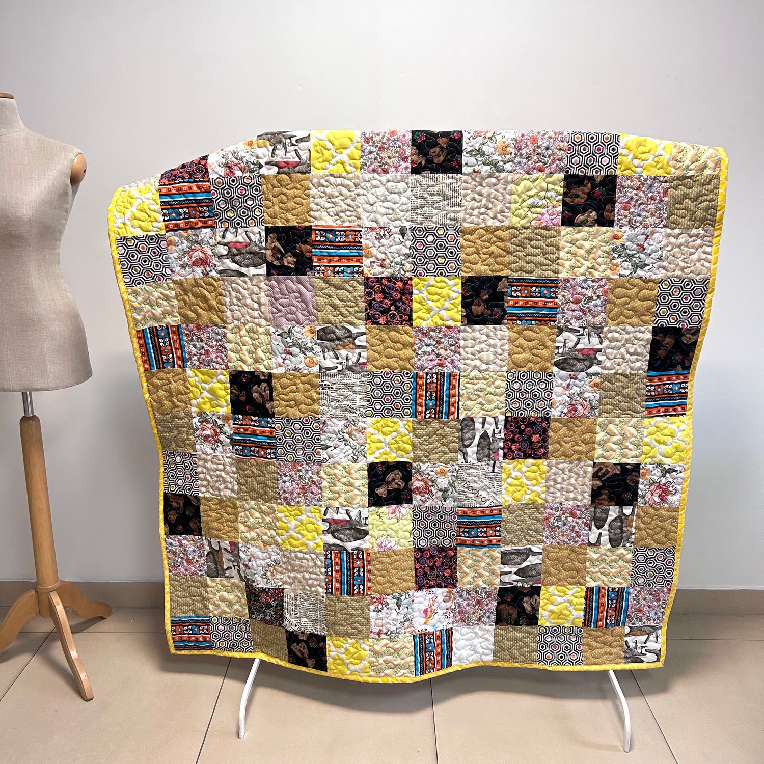 Narzuta patchworkowa Vintage 140x210 cm