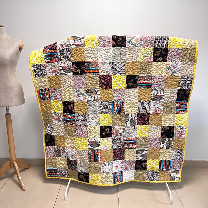 Narzuta patchworkowa Vintage 140x210 cm
