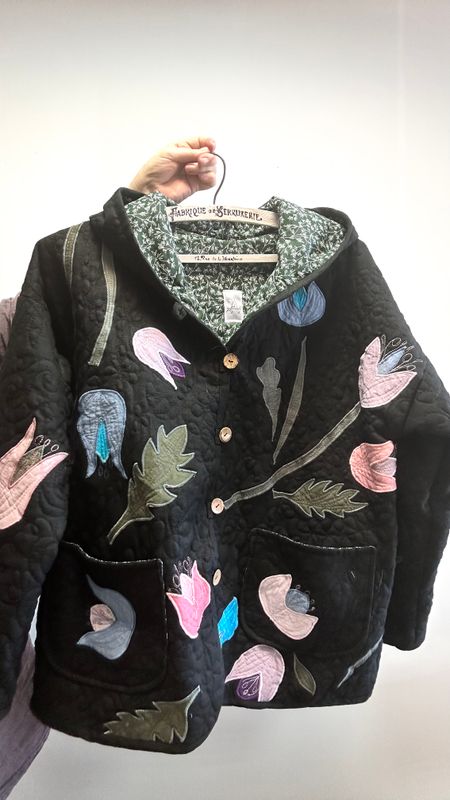 Kurtka lniana pikowana Kwitnąca Noc