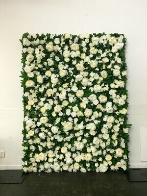 "Coco Lush" White Flower Wall