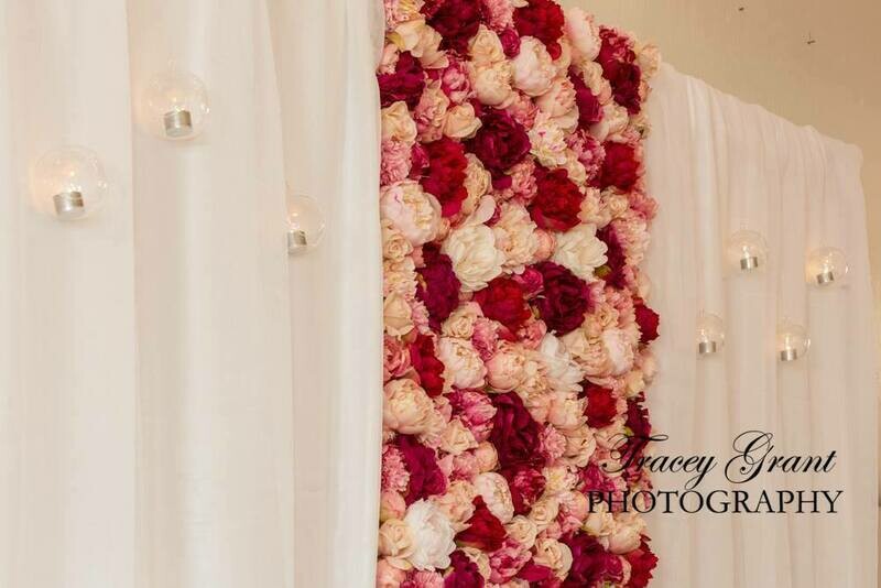 "Lovers Blush" Flower Wall