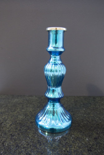 Blue Metallic Candlestick