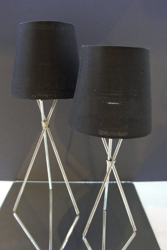 Chrome Tee Pee Votive Holder Large
