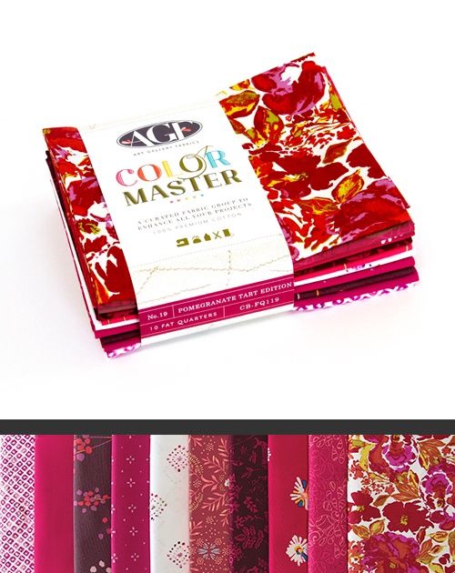 Art Gallery Fabrics Color Master Bundle #19 Pomegranate Tart CB FQ119