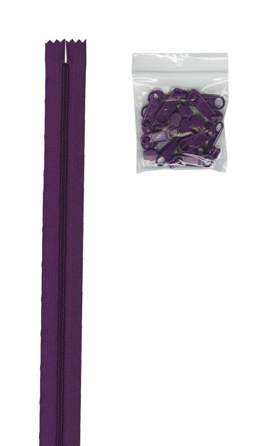 ByAnnie Zipper 4 yards #4.5 Zipper Chain 16 Pulls ZIPYD-245 Tahiti