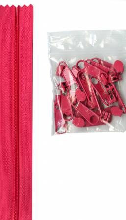 ByAnnie Zipper 4 yards #4.5 Zipper Chain 16 Pulls ZIPYD-250 Lipstick