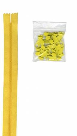 ByAnnie Zipper 4 yards #4.5 Zipper Chain 16 Pulls ZIPYD-195 Dandelion