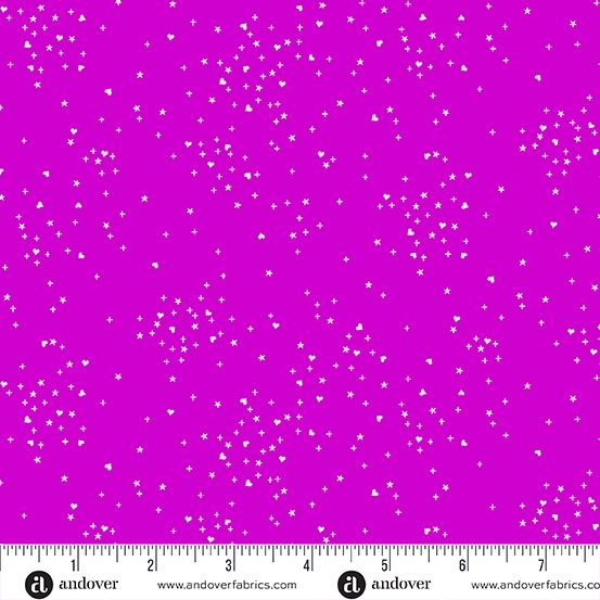 Andover Fabrics Heart Stars A 1091 P