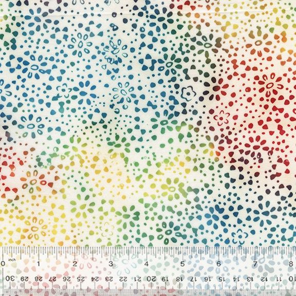Anthology Fabrics JDJ-Daisy Dots 878Q-15 Rainbow