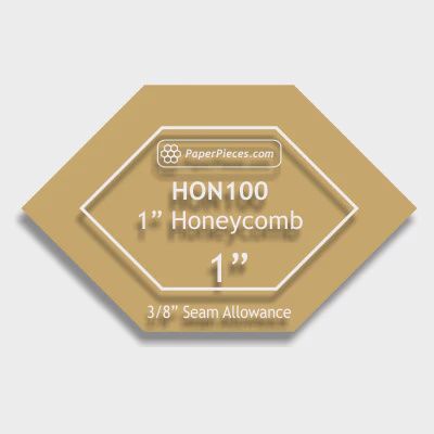 Paper Pieces 1&quot; Honeycomb Template HON100-038