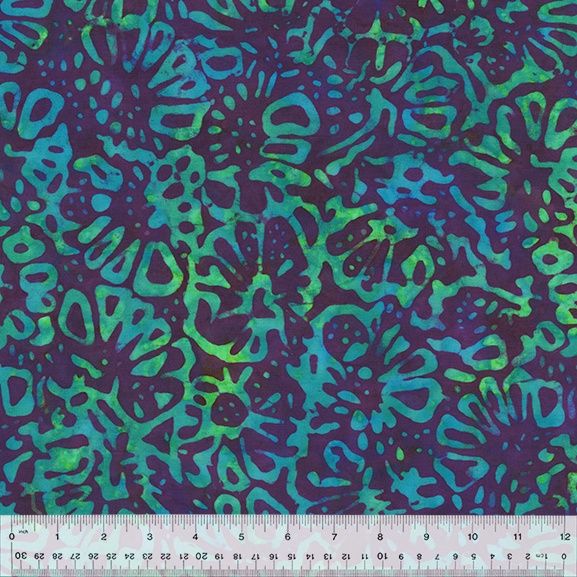 Anthology Fabrics Quiltessentials 6: Splash 436Q-4 Organic Floral Orchid