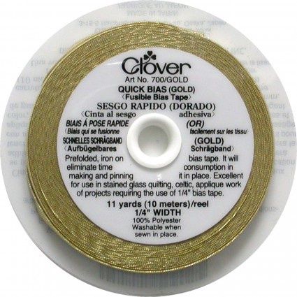 Clover 1/4&quot; Fusible Quick Bias 700CV Gold
