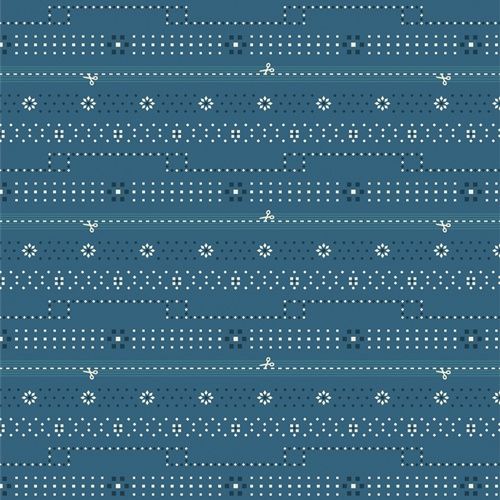 Art Gallery Fabrics 2.5 Edition Bandana Bound Denim BIN25113