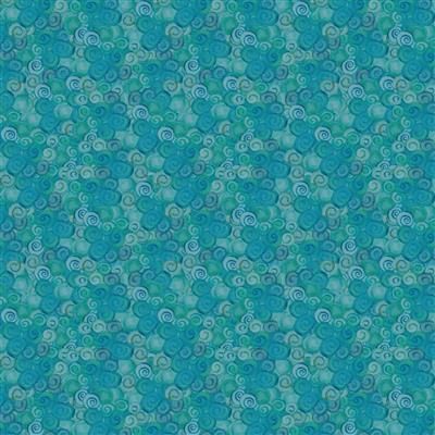 Clothworks Coral Reef Y4382-104 Teal