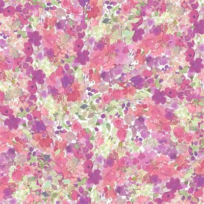 Clothworks Garden Fresh Y4257-74 Raspberry