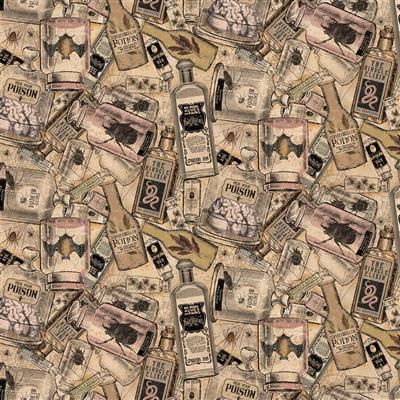 Clothworks Gothic Halloween Y4439-55 Multi