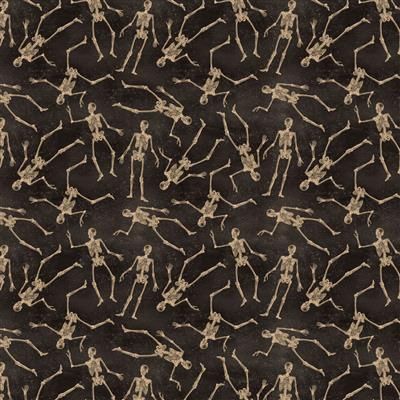 Clothworks Gothic Halloween Y4440-3 Black