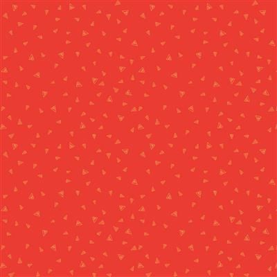 Clothworks Fantasticats Y4348-36M Orange Metallic