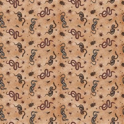 Clothworks Gothic Halloween Y4443-71 Rust