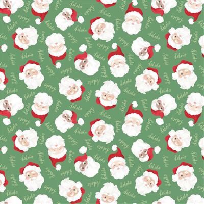 Clothworks Santa Paws Y4430-21 Green