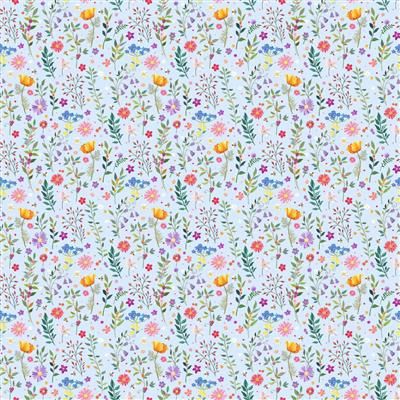Clothworks Simple Life Digital Y4335-87 Light Denim