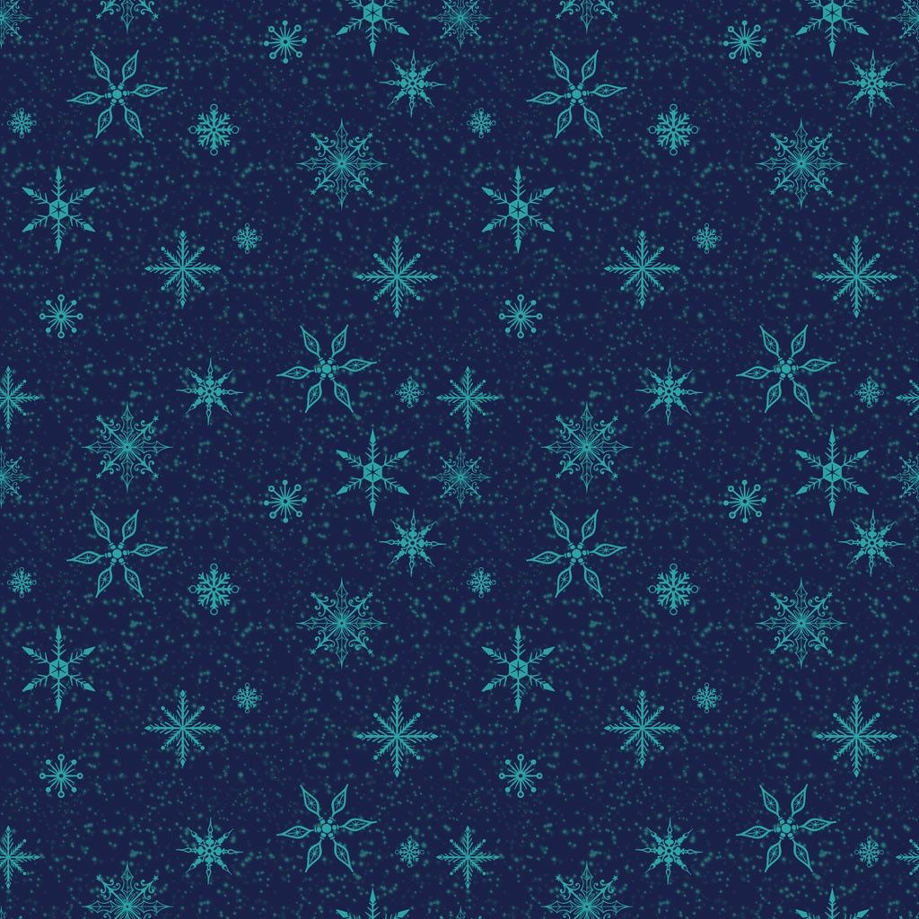 Clothworks Snow Drift Digital Snowflakes Y4203-53