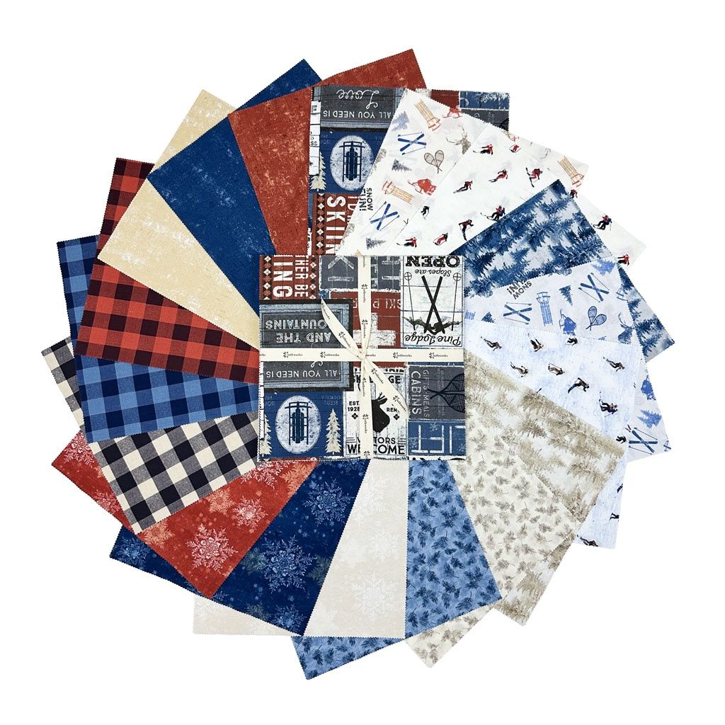 Clothworks Snow Mountain 10&quot; Squares TSQ0475