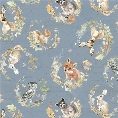 Clothworks Wildwood Digital Y4370-141 Slate