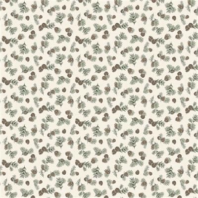 Clothworks Wildwood Digital Y4374-57 Cream