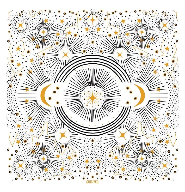 Constellation Tea Towel GB F518
