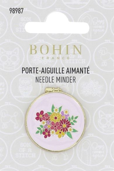Bohin Magnetic Needle Minder Flowers 98987