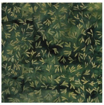 Island Batik Natural Healing Mini Leaves ISB112325670 Green Jungle