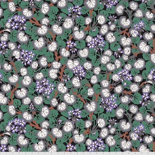 FreeSpirit Fabrics August 2021 by Philip Jacobs Climbing Geraniums PWPJ110.Black