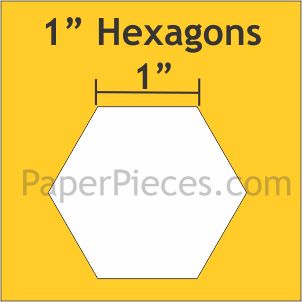 Paper Pieces 1&quot; Hexagon Papers 100 count HEX100S
