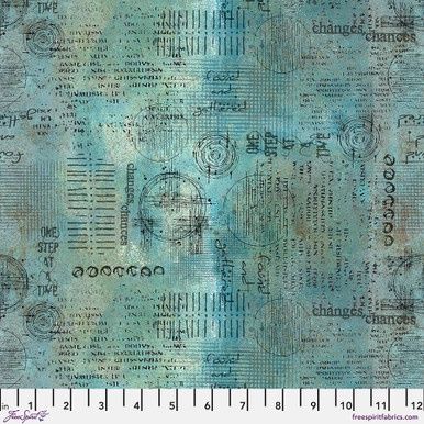 FreeSpirit Fabrics On Your Mark PWSE029.Ocean